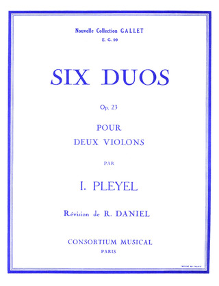 Ignaz Josef Pleyel - Duos (6) Op.23