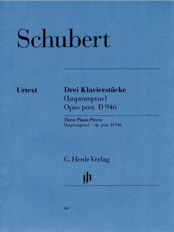 Franz Schubert: 3 Piano Pieces (Impromptus) op. post. D 946