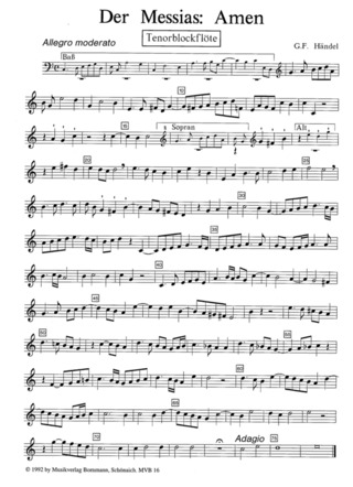 Georg Friedrich Händel: Halleluja + Amen (Messias Hwv 56)