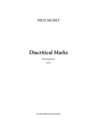 Nico Muhly - Diacritical Marks