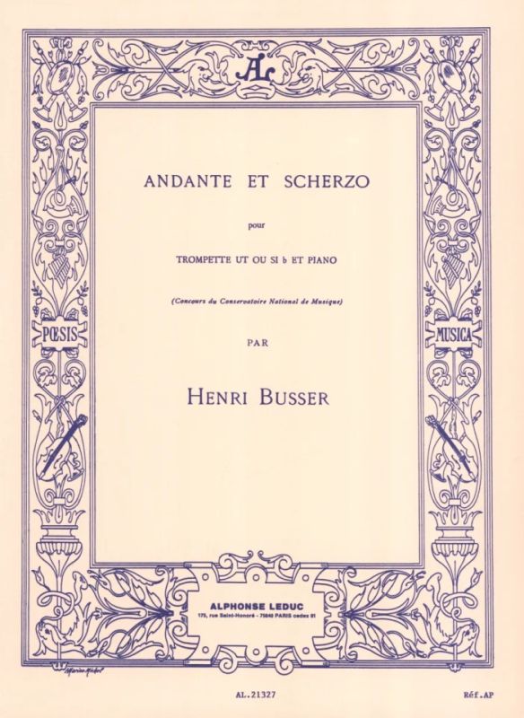 Henri Büsser - Andante and Scherzo, Op. 44 (Trumpet and Piano)