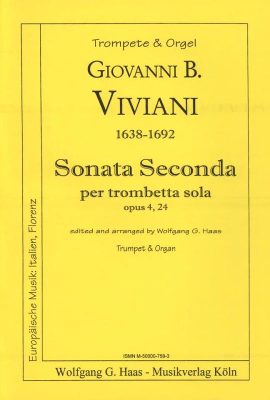 Giovanni Bonaventura Viviani - Sonata seconda per trombetta sola op.4,24