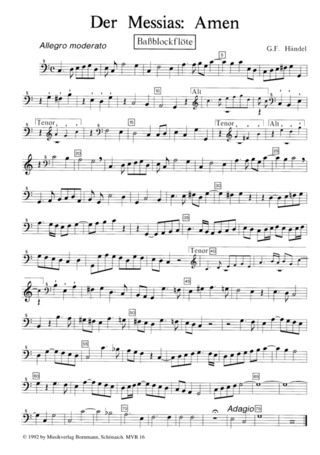 Georg Friedrich Händel: Halleluja + Amen (Messias Hwv 56)