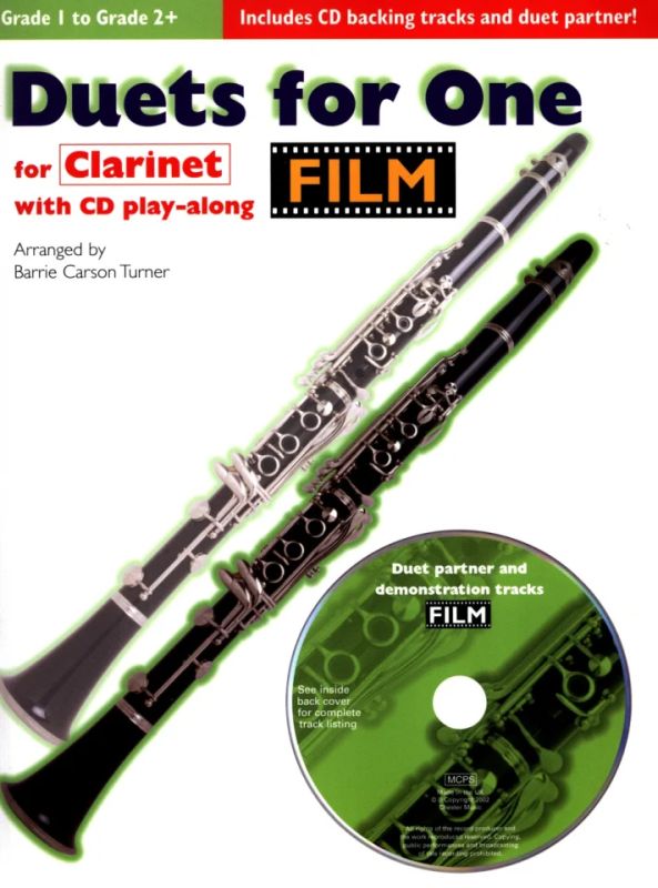 Film Duets For One Clarinet Clt Book/Cd 