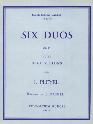 Ignaz Josef Pleyel - Duos concertants (6) Op.24
