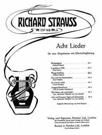 Richard Strauss: Acht Lieder Fis-Dur op. 49/3 (1901)