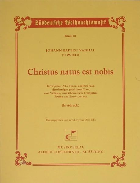 Johann Baptist Vanhal - Christus natus est nobis