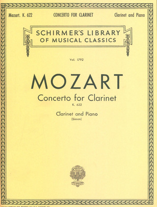 Wolfgang Amadeus Mozartm fl. - Clarinet Concerto K.622