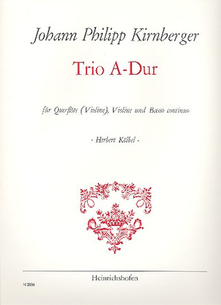 Johann Philipp Kirnberger - Trio A-Dur für Querflöte (Violine), Violine und Basso continuo