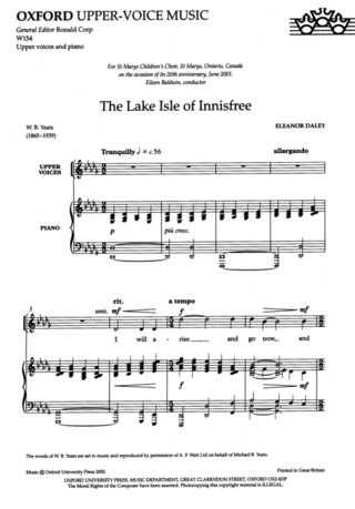 Eleanor Daley - The Lake Isle of Innisfree