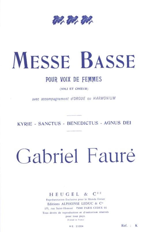 Gabriel Fauré - Messe Basse