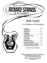 Richard Strauss - Acht Lieder E-Dur op. 49/5 (1901)