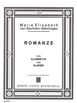 Sachsen-Meiningen, Marie-Elisabeth von - Romanze F-Dur