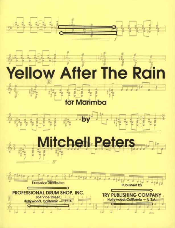 Mitchell Peters - Yellow After The Rain
