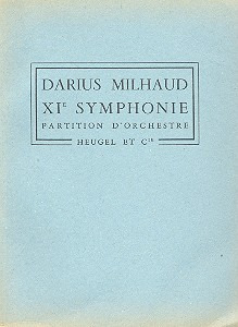 Darius Milhaud - Symphonie No.11 Op.384