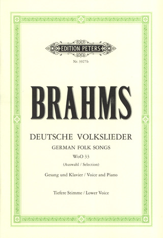 Johannes Brahms - Deutsche Volkslieder WoO 33 – tiefe Stimme