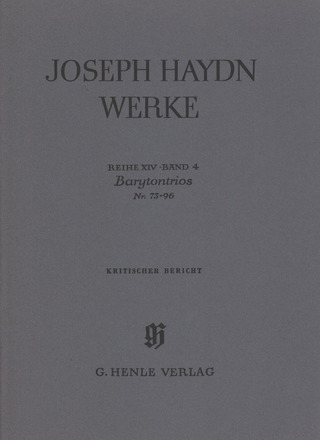 Joseph Haydn: Barytontrios Nr. 73 - 96