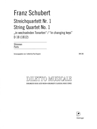 Franz Schubert - Streichquartett Nr. 1 D 18