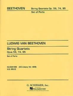 Ludwig van Beethoven - String Quartets op. 59, op. 74 and op. 95