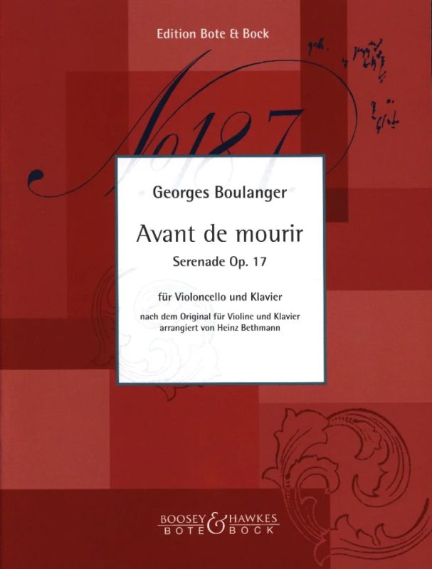 Georges Boulanger - Avant de mourir