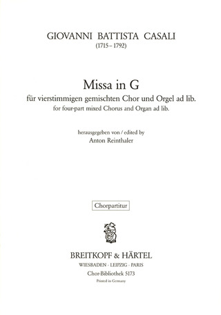 Giovanni Battista Casali: Missa in G