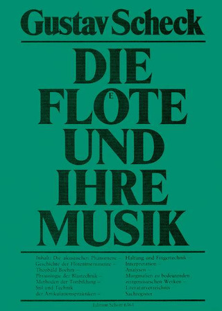 Gustav Scheck - Die Flöte und ihre Musik
