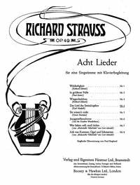 Richard Strauss: Acht Lieder c-Moll op. 49/4 (1901)