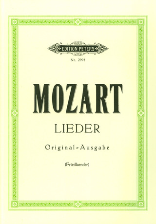 Wolfgang Amadeus Mozart: Lieder