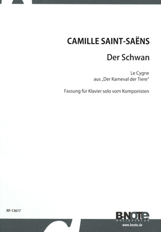 Camille Saint-Saëns - Der Schwan aus Karneval der Tiere für Klavier solo