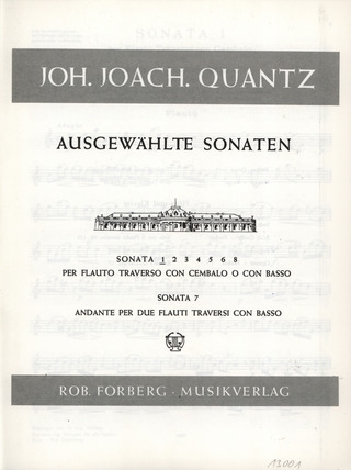 Johann Joachim Quantz - Sonate Nr. 1