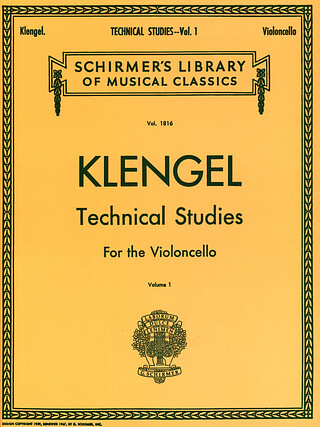 Julius Klengel - Technical Studies - Volume 1