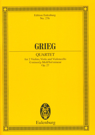 Edvard Grieg - Streichquartett  g-Moll op. 27