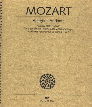 Wolfgang Amadeus Mozart - Mozart: Adagio - Andante KV 580a (arr. Bornefeld)