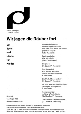 Peter Janssens: Wir Jagen Die Raeuber Fort