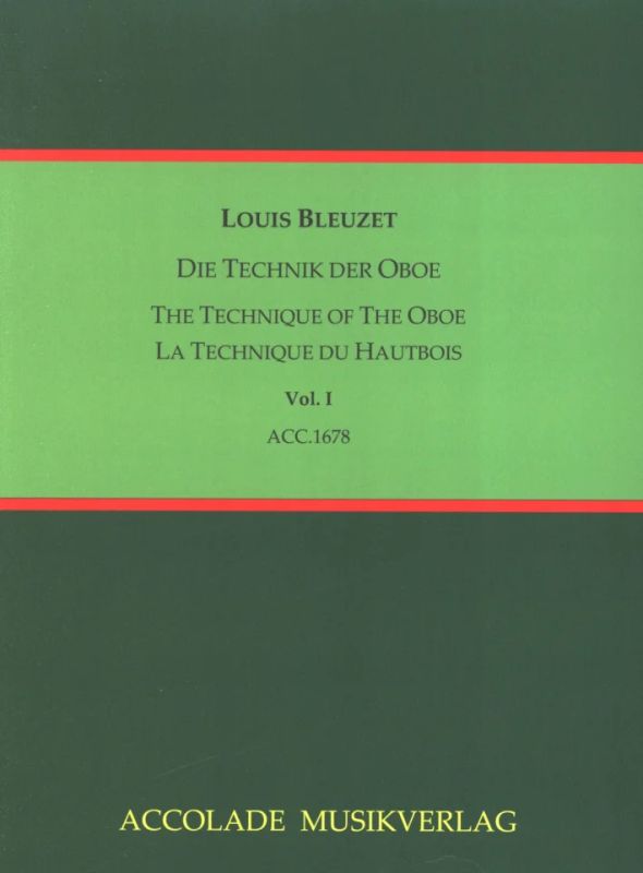 Louis Bleuzet - Die Technik der Oboe 1