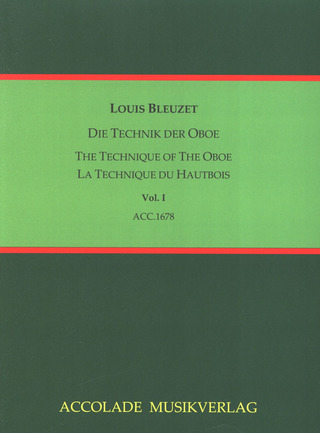 Louis Bleuzet: Die Technik der Oboe 1