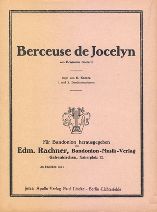 Benjamin Godard - Berceuse de Jocelyn