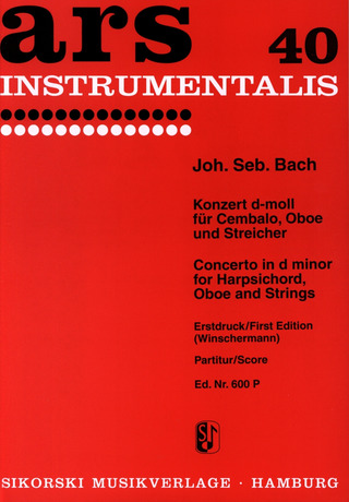 Johann Sebastian Bach - Konzert für Cembalo, Oboe und Streicher d-moll BWV 1059