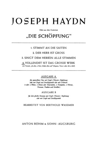 Joseph Haydn - Vollendet Ist Das Grosse Werk (Schoepfung)