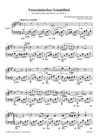 Felix Mendelssohn Bartholdy - Venetianisches Gondellied