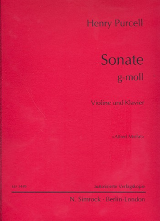 Henry Purcell: Sonate G-Moll