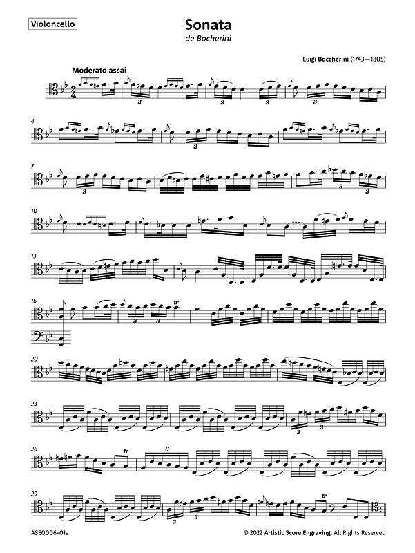 Luigi Boccherini - Luigi Boccherini - Sonata in B-flat major (op. post.)