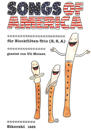 Uli Molsen - Songs of America für Blockflötentrio (SSA)