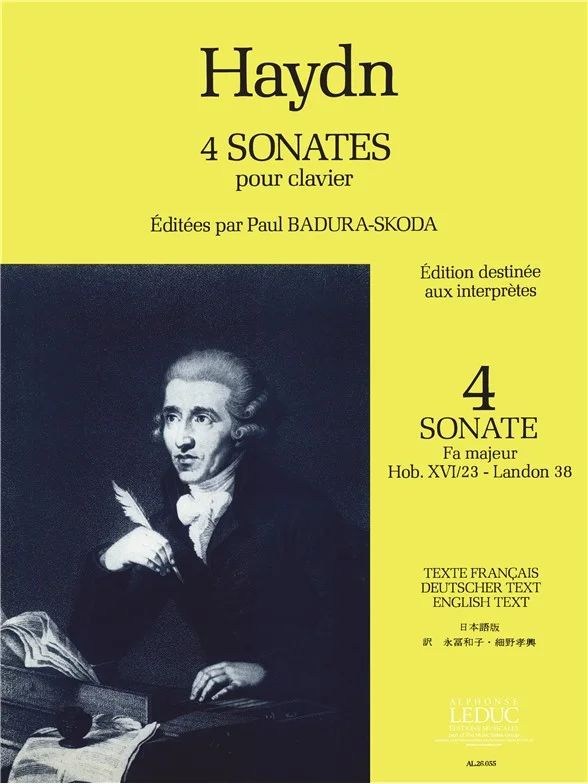Joseph Haydn - 4 Sonates pour Clavier