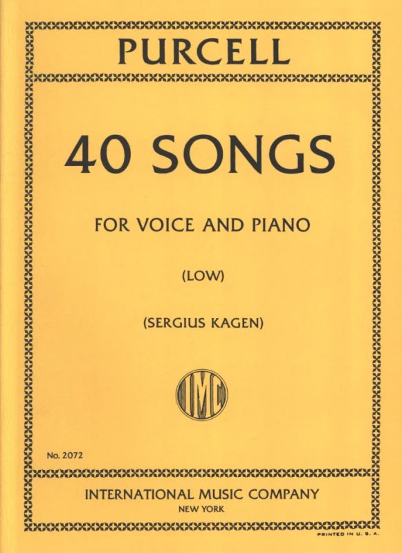 40 Songs from Henry Purcell buy now in the Stretta sheet music shop