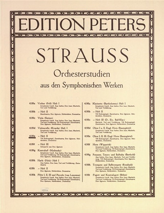 Richard Strauss: Orchesterstudien aus den Symphonischen Werken für Violoncello, Band 2