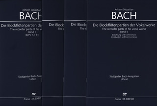Johann Sebastian Bach: Die Blockflötenpartien der Vokalwerke