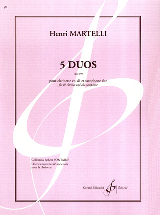 Henri Martelli - 5 Duos Opus 109