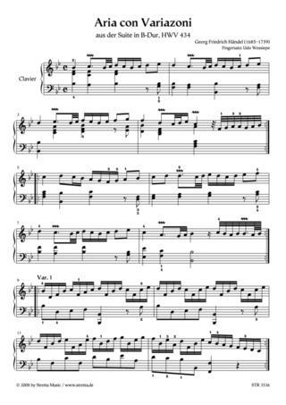 Georg Friedrich Händel - Aria con Varazioni