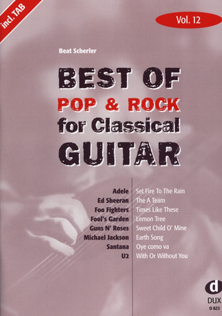 Best of Pop & Rock for Classical Guitar 12
